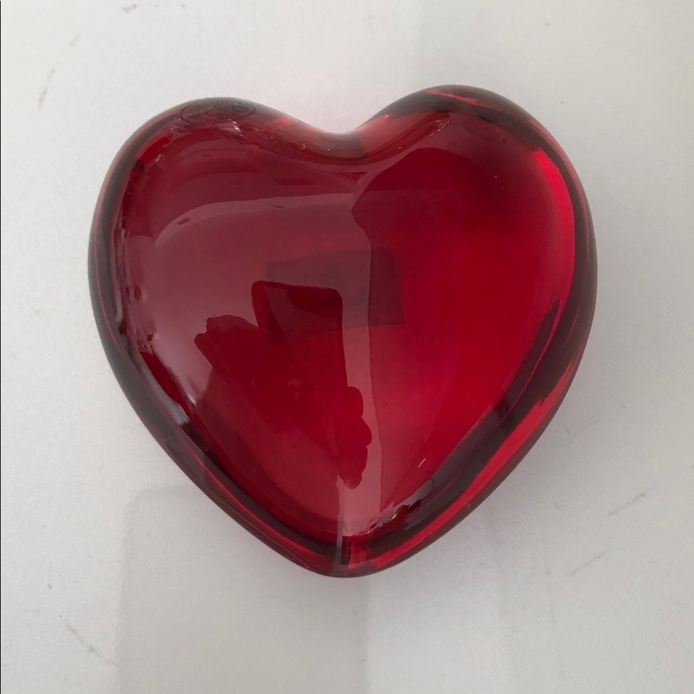 Baccarat Puffy Heart The Most Beautiful Red Crystal. With Baccarat Sticker